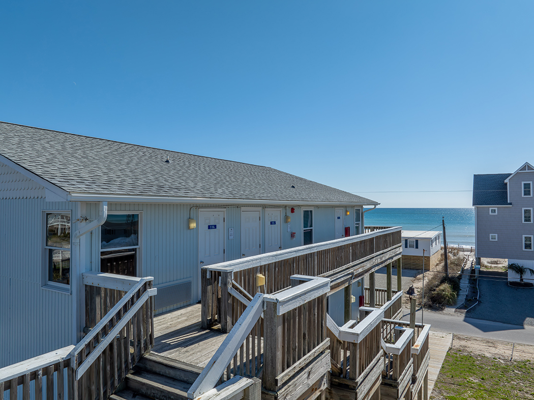 Ocean views from each building