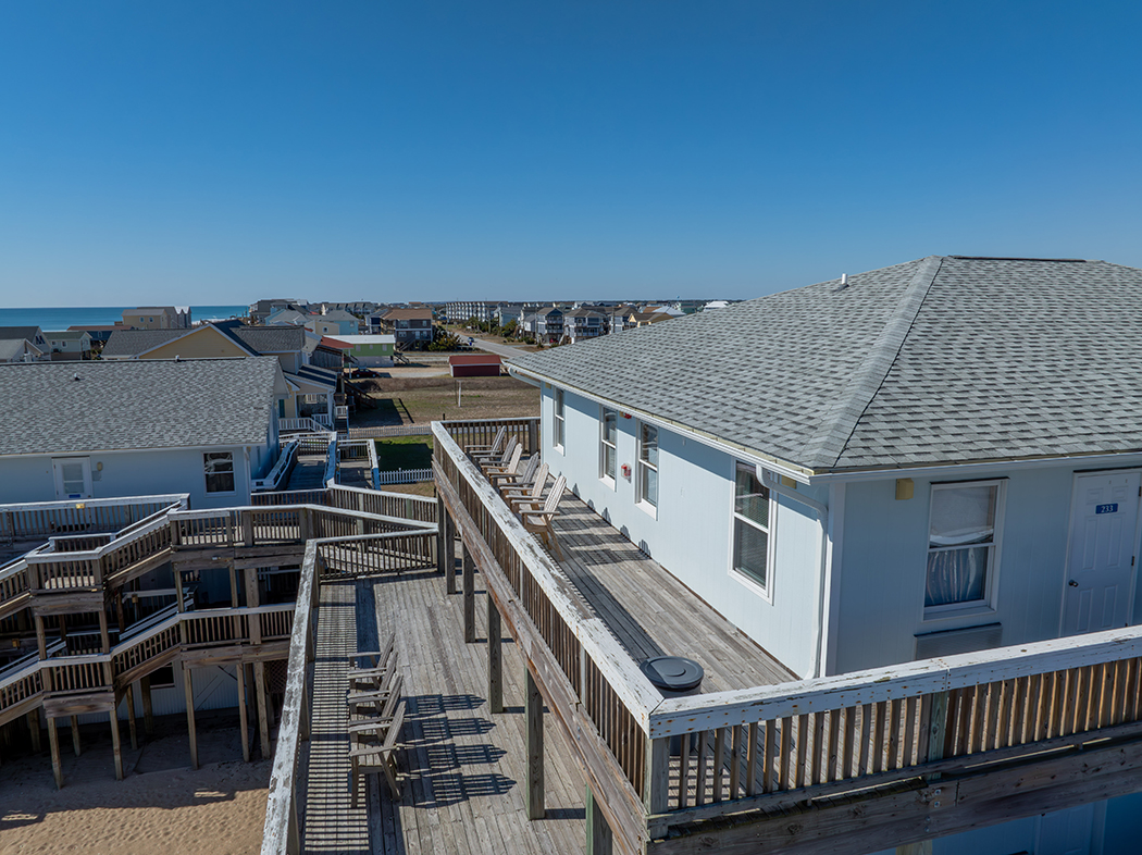 High decks for better view of the ocean